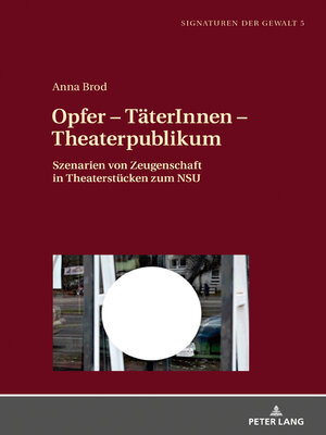 cover image of Opfer – TaeterInnen – Theaterpublikum